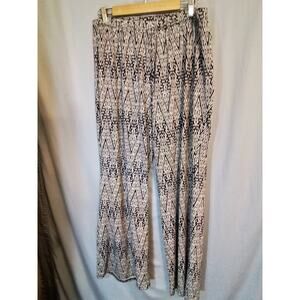 Love Ryan navy and white print pants,  plus sized .